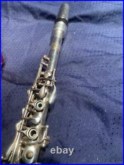 Rare Early Vintage Silver King Clarinet