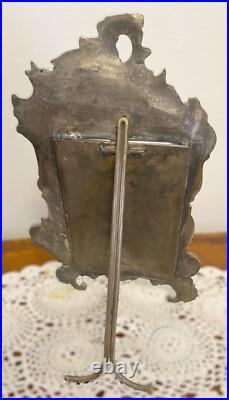 Rare Early WMF Rococo Revival Silver-Plated Cherub Toilet Mirror