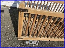 Rare Early Wood Laundry Trolley Architectural Salvage / Industrial