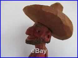 Rare Early Woodcarved Cowboy - Harold Enlow
