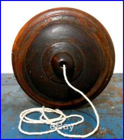 Rare Early-mid 19th C American Antique Treenware Turned Spool Thread Holder