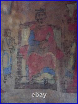 Rare Early to High Medieval Illuminated Vellum Manuscript Book Cover
