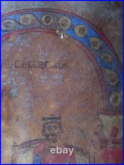 Rare Early to High Medieval Illuminated Vellum Manuscript Book Cover