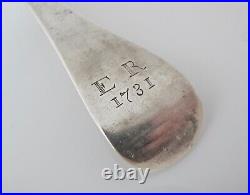 Rare English Provincial silver Hanoverian spoon Sampson Bennet of Falmouth c1730