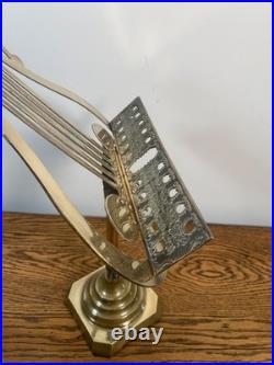 Rare Exquisite Antique Early 19th Brass Piano Top Soloists Music Stand Violin