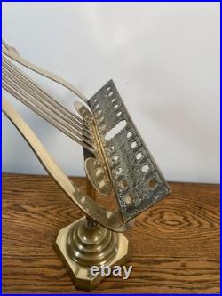 Rare Exquisite Antique Early 19th Brass Piano Top Soloists Music Stand Violin