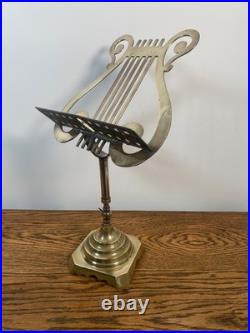 Rare Exquisite Antique Early 19th Brass Piano Top Soloists Music Stand Violin