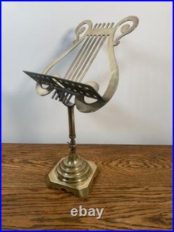 Rare Exquisite Antique Early 19th Brass Piano Top Soloists Music Stand Violin