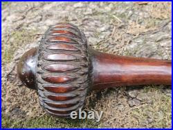 Rare Fijian Ula CIub antique 18th-early19th century artifact Finely carved LARGE