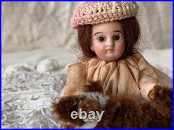 Rare French Antique Bisque Mignonette Doll Set Accessories Inc Early 20 Me