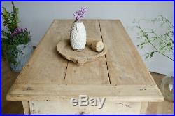 Rare French Antique Early 18C Farmhouse Hunt Table / Kitchen Island with Drawers