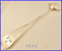 Rare George I Hanoverian pattern basting spoon Zacariah Williams Plymouth c1718
