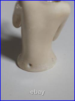Rare German Art Deco Porcelain Half Doll / Pin Cushion Doll