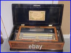 Rare Giant Early 19th 8 Air Music Box Large