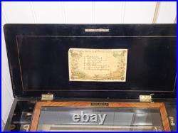 Rare Giant Early 19th 8 Air Music Box Large