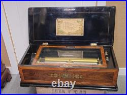 Rare Giant Early 19th 8 Air Music Box Large