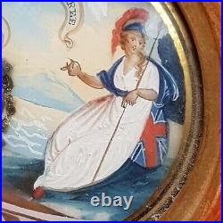 Rare Gouache Painting Abolition Of Slavery Britannia Set Us Free Antique c1820 Rare Gouache Painting Abolition Of Slavery Britannia Set Us Free Antique c1820