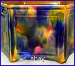 Rare & Handsome Antique Art Deco Wardle Art Pottery Hexangonal Planter, 1924 Rare & Handsome Antique Art Deco Wardle Art Pottery Hexangonal Planter, 1924