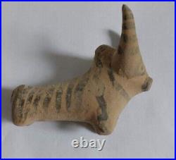 Rare Historic Early Harappan Terracotta Zebu Bull Figurine 3200-2600 B. C