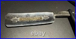 Rare Joseph Allen'The Hamburg Ring' Straight Razor Early 1900's Orig packaging