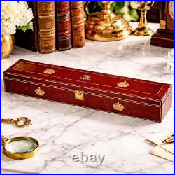 Rare King George V Antique Leather Despatch Document Box Royal