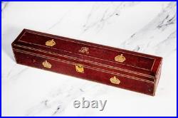 Rare King George V Antique Leather Despatch Document Box Royal