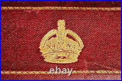 Rare King George V Antique Leather Despatch Document Box Royal