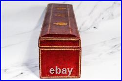 Rare King George V Antique Leather Despatch Document Box Royal