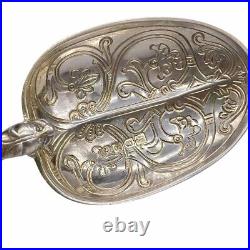 Rare Large 25 cm Sterling Silver Coronation Anointing Spoon 1902