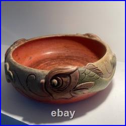 Rare Large Compton Art Pottery Dolphin Fruit Bowl Antique Arts & Crafts c1920's