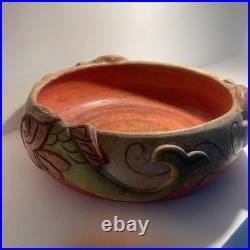 Rare Large Compton Art Pottery Dolphin Fruit Bowl Antique Arts & Crafts c1920's