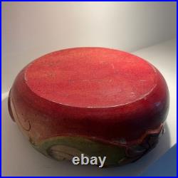 Rare Large Compton Art Pottery Dolphin Fruit Bowl Antique Arts & Crafts c1920's