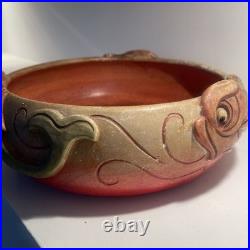 Rare Large Compton Art Pottery Dolphin Fruit Bowl Antique Arts & Crafts c1920's