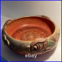 Rare Large Compton Art Pottery Dolphin Fruit Bowl Antique Arts & Crafts c1920's