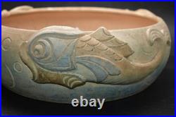 Rare Large Compton Pottery Fish Bowl Centerpiece Antique Arts & Crafts Movement