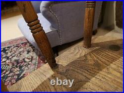 Rare & Large Early 19th Century Stick Back, Hedge Chair Antique Folk Art