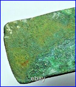 Rare Large & Heavy Early Bronze Age Flat Copper Axe Circa 4000-5000 Years Old