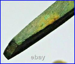 Rare Large & Heavy Early Bronze Age Flat Copper Axe Circa 4000-5000 Years Old