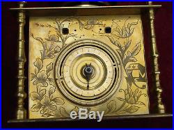 Rare Large Size Early 19th C Gilt Brass Japanese Bracket Clock Makura Dokei