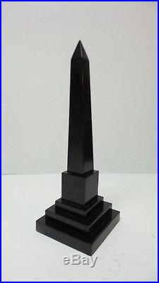 Rare Late 18th-Early 19th C. PIETRA DURA Hard Stone / Marble 10.5 Obelisk #1