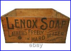 Rare Lenox Soap Early 20th C Antique Wood Box Advertising Crate Proctor & Gamble
