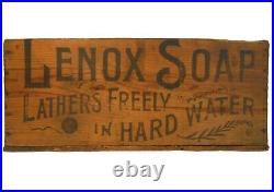 Rare Lenox Soap Early 20th C Antique Wood Box Advertising Crate Proctor & Gamble