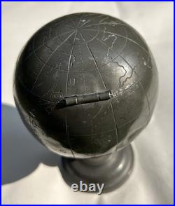 Rare Lon Kee Swatow Antique Chinese Globe Pewter Tea Caddy Early 20th Century