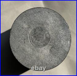 Rare Lon Kee Swatow Antique Chinese Globe Pewter Tea Caddy Early 20th Century