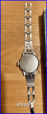 Rare Mickey mouse 1930 NM box antique ingersoll watch early metal band
