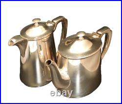 Rare Military Antique Walker & Hall Silver Plated Tea/ Coffee Pots Early 20th C