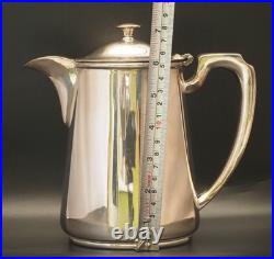 Rare Military Antique Walker & Hall Silver Plated Tea/ Coffee Pots Early 20th C