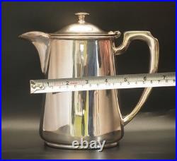 Rare Military Antique Walker & Hall Silver Plated Tea/ Coffee Pots Early 20th C