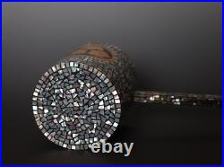 Rare NOS raden Samurai Bashaku horse water dipper. 19th c ZS3
