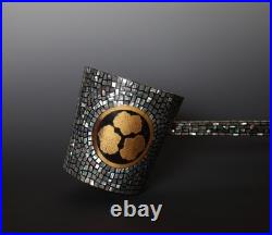 Rare NOS raden Samurai Bashaku horse water dipper. 19th c ZS3
